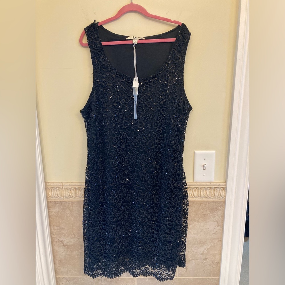 Black Sequins Dress